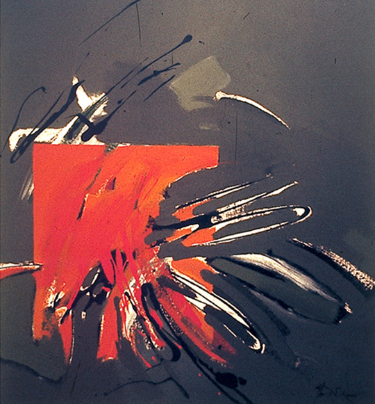 Trayectoria artística 1975-1980 - San Román - Pintura abstracta